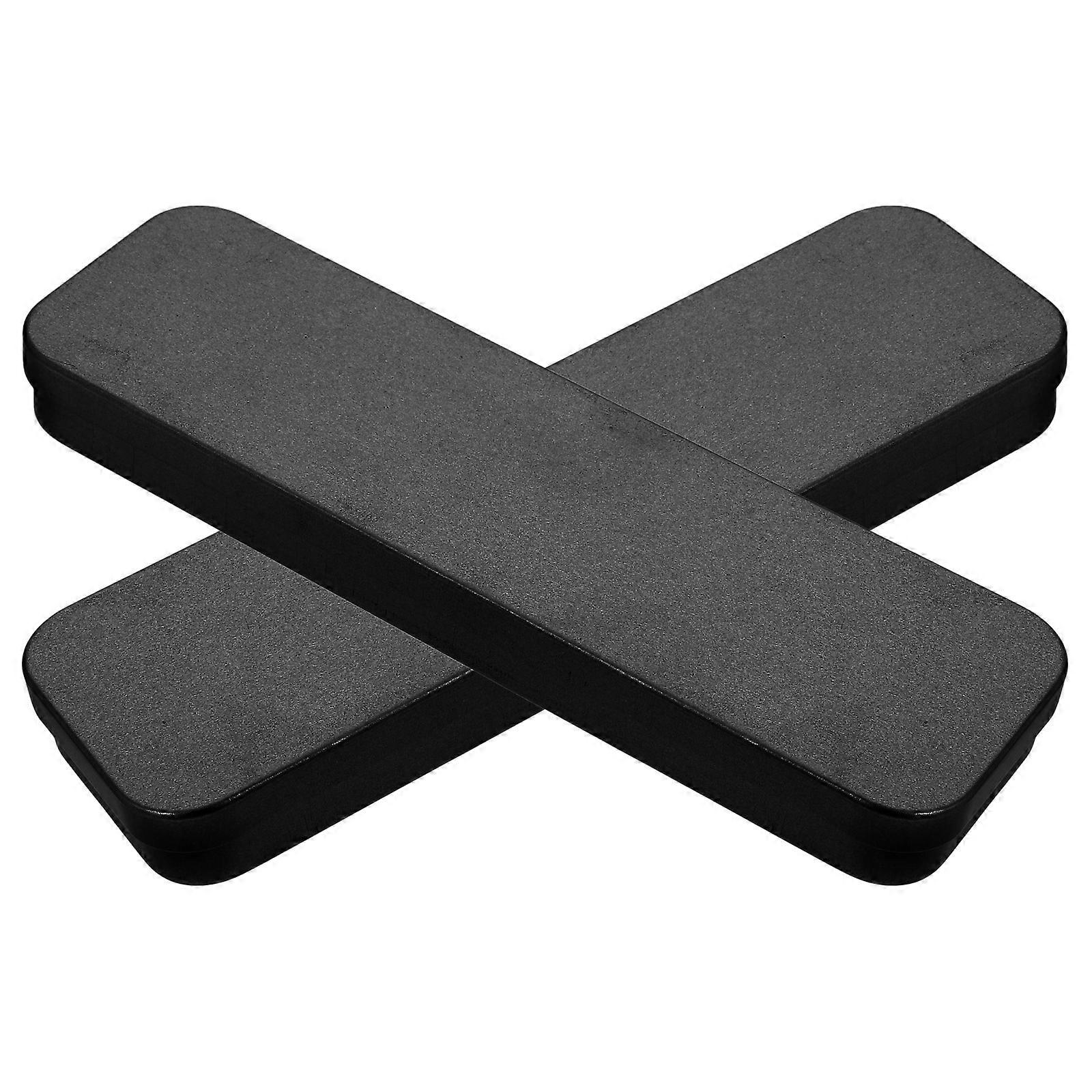 Stylish Tinplate Pencil Box for Organization 2Pcs Multi-Functional Stationery