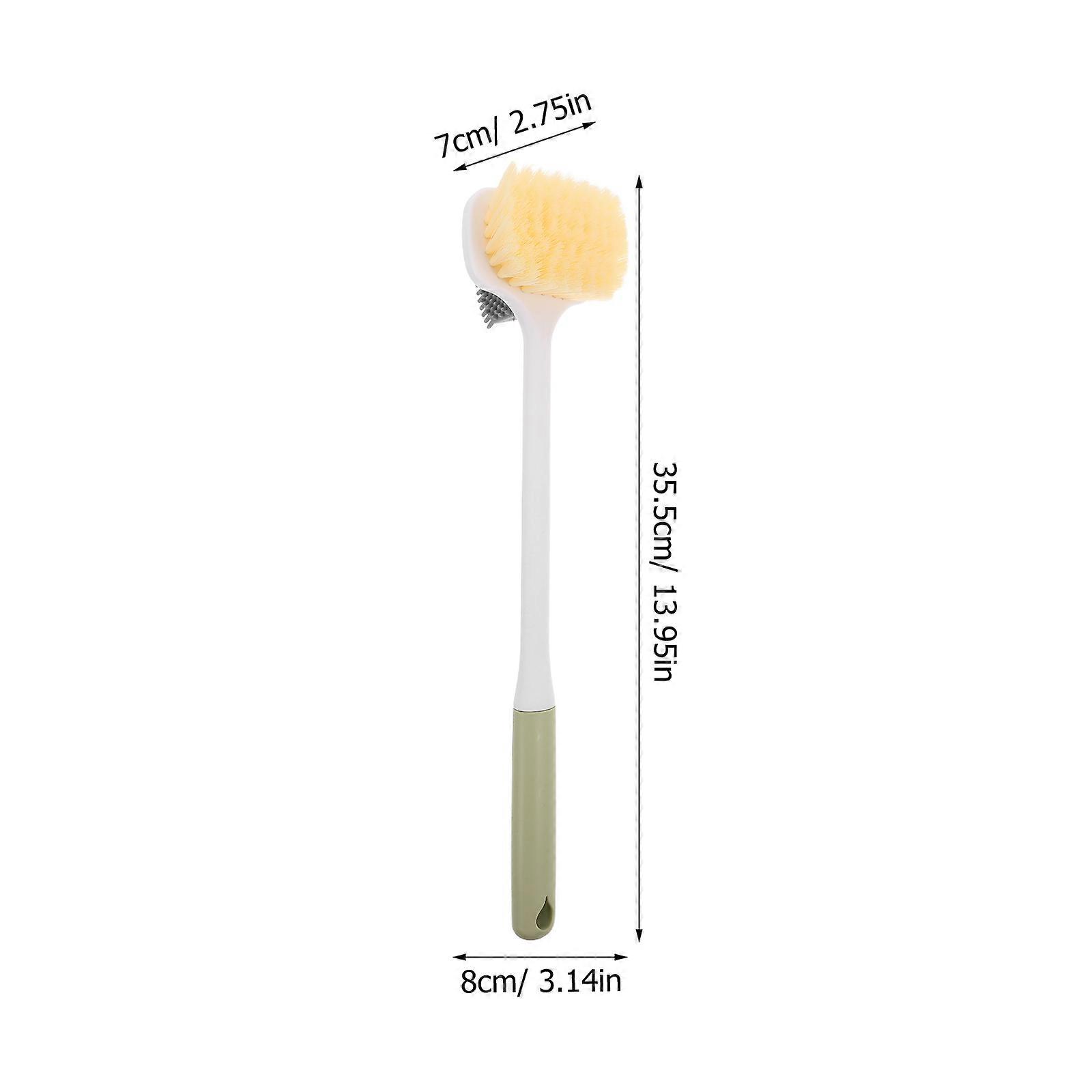 Foot Scrubber Toe Cleaning Brush for Shower with Long Handle