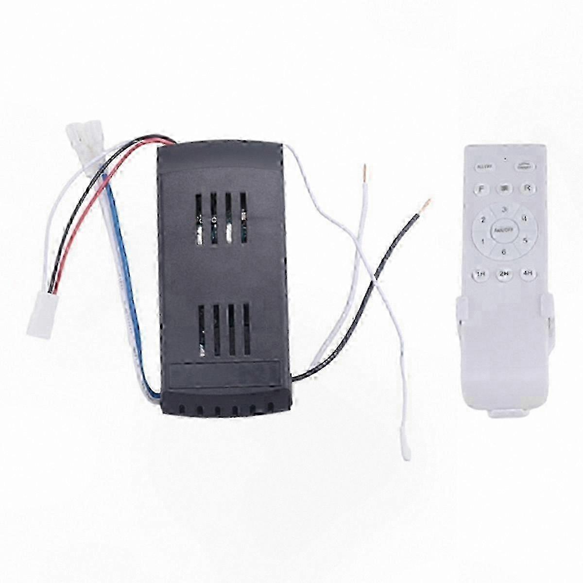 Universal Ceiling Fan Remote Control with 6-Speed Settings and Timer Function for DC Fans