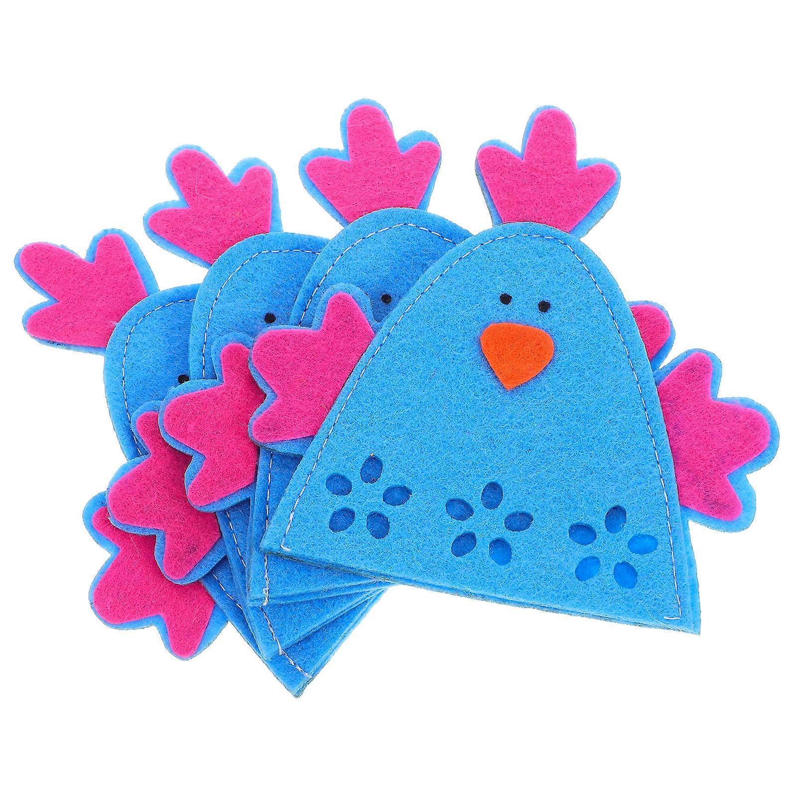 Easter Egg Holder with Cute Chick Design for Egg Protection 4Pcs Blue Cloth