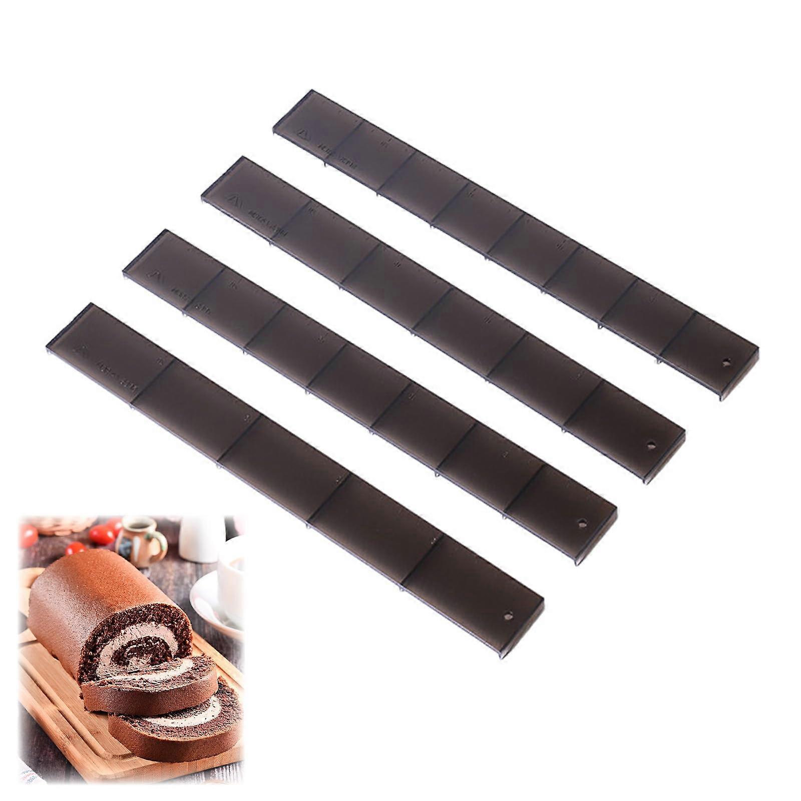 4PCS Cake Slicer and Cutting Tool Set with Clear Measurement Marks for Accurate Portion Control