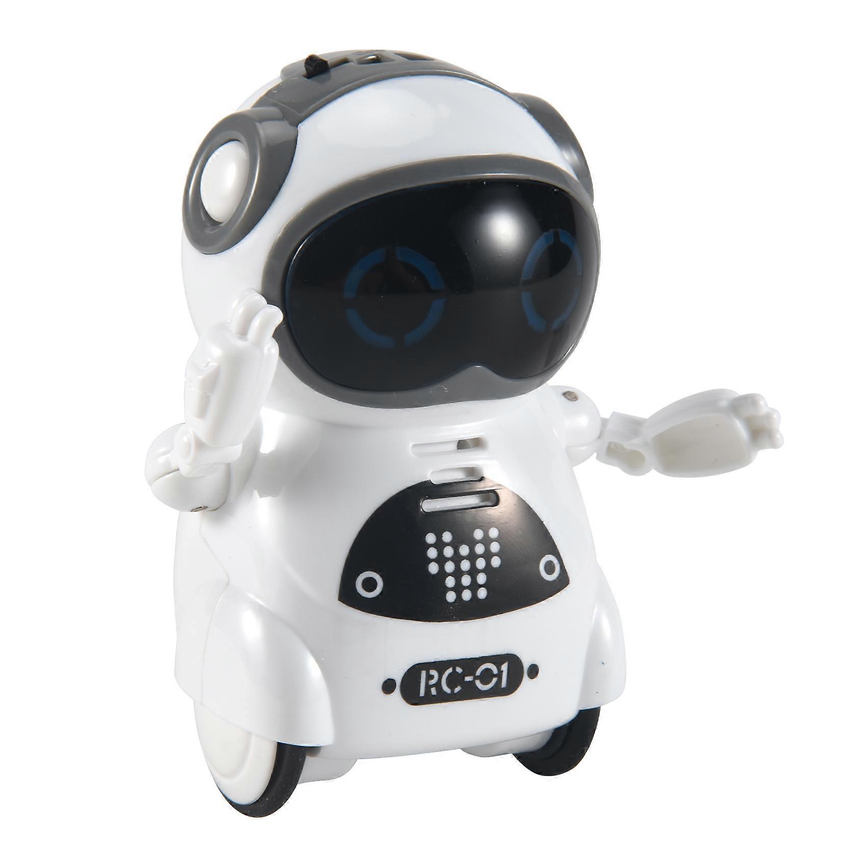 Mini RC Pocket Robot for Kids with Interactive Dialogue Conversation, Voice Recognition, Chat Record, Singing& Dancing