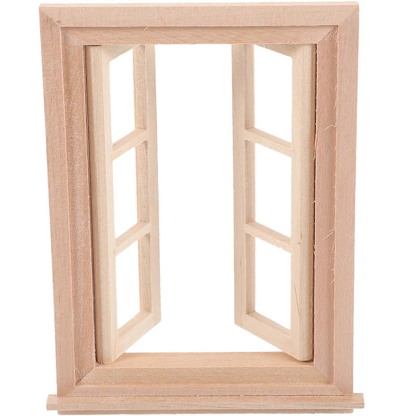 Wood Miniature Furniture for Display Simple Style Decorations with Real-like Design 7 Pieces