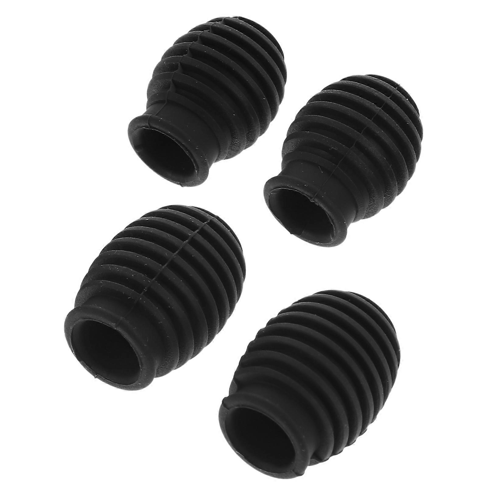 Practical Silicone Drumstick Covers Mute Protectors for Drum Practicing 4pcs