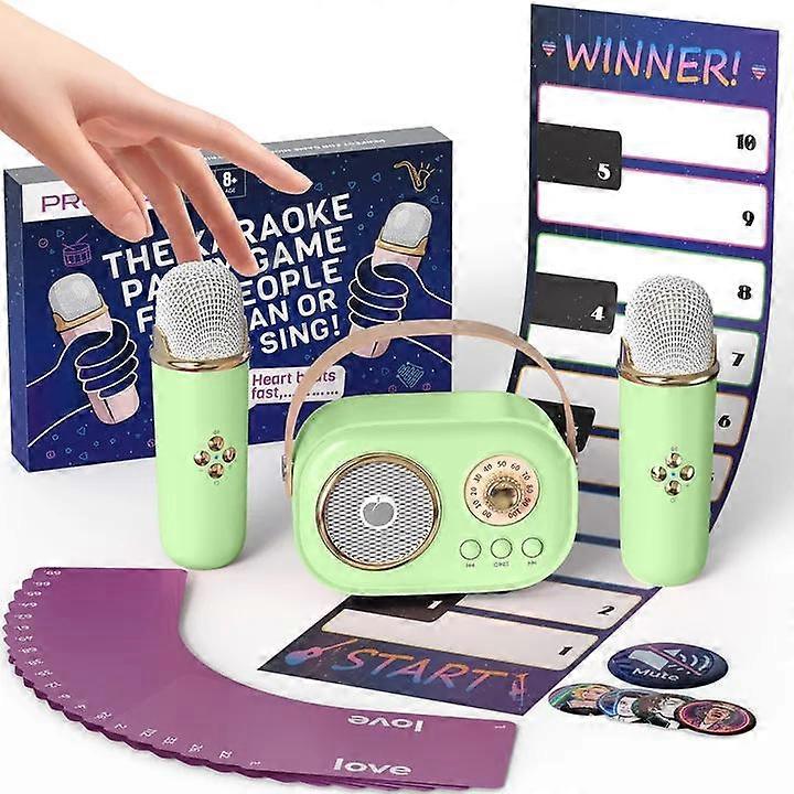 New C20 Mini Karaoke Machine Portable Bluetooth Speaker With Wireless Microphone 6 Sound Modes Suitable For Family Gatherings.