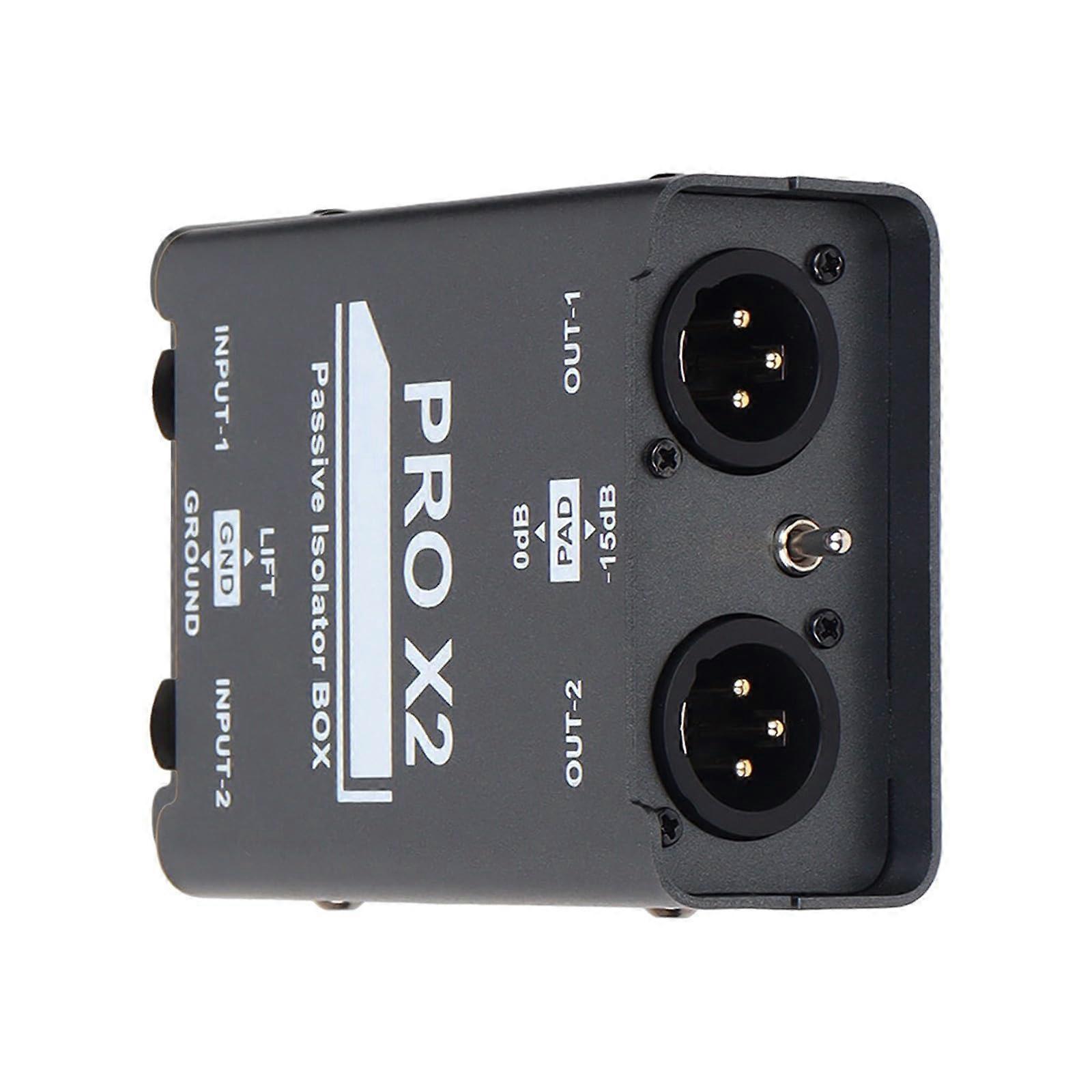2CH Auditory Isolator Box Noise Eliminator For Automotive And Home Audio Equipment, Compatible Models, Compact Size
