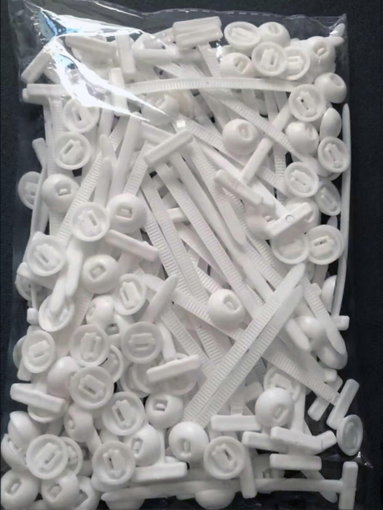 Cable ties, buckles, through-hole fasteners, multi-functional, alternative to screws, for fixing car trunk mudguards and fenders