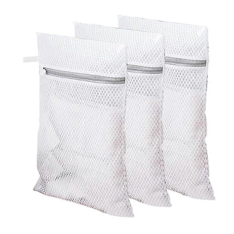 Laundry Bags for Delicates 3Pcs Honeycomb Mesh with Rustproof Zipper Gentle Protection 12x16