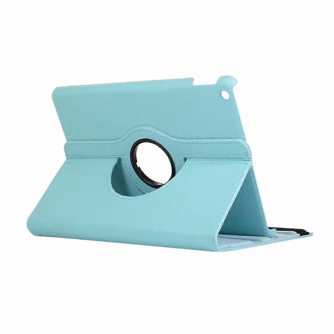Stylish Case For Ipad Mini6/7 Sky Blue Lychee Pattern 360 Degree Rotatable