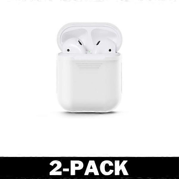 Airpod Silicone Case Multiple Colors White 2-Pack