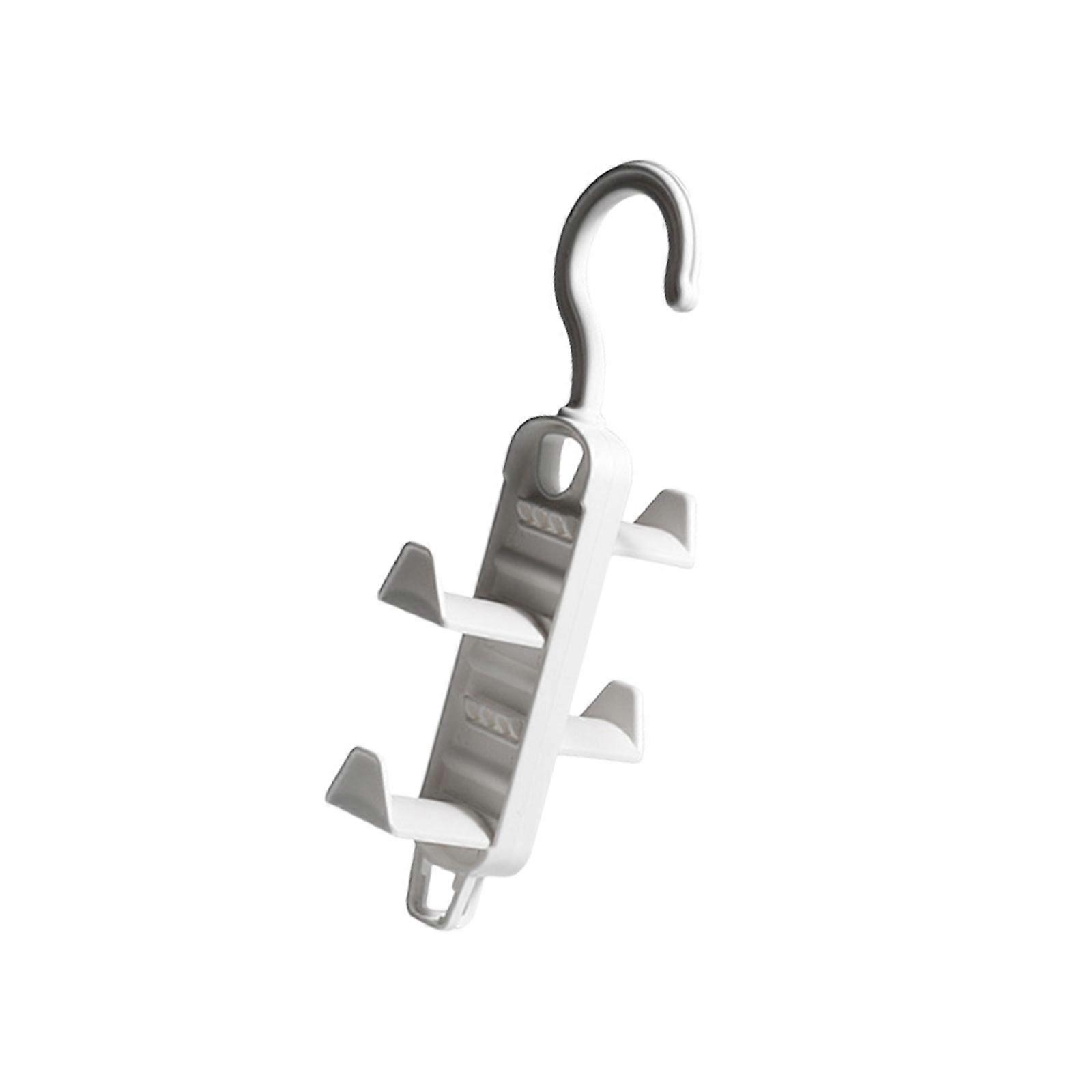 Space Saving Hanging Hook Delicate and Space Efficient Clothes Rack with Multi Row Hooks for Wardrobe and Door Use Multicolor