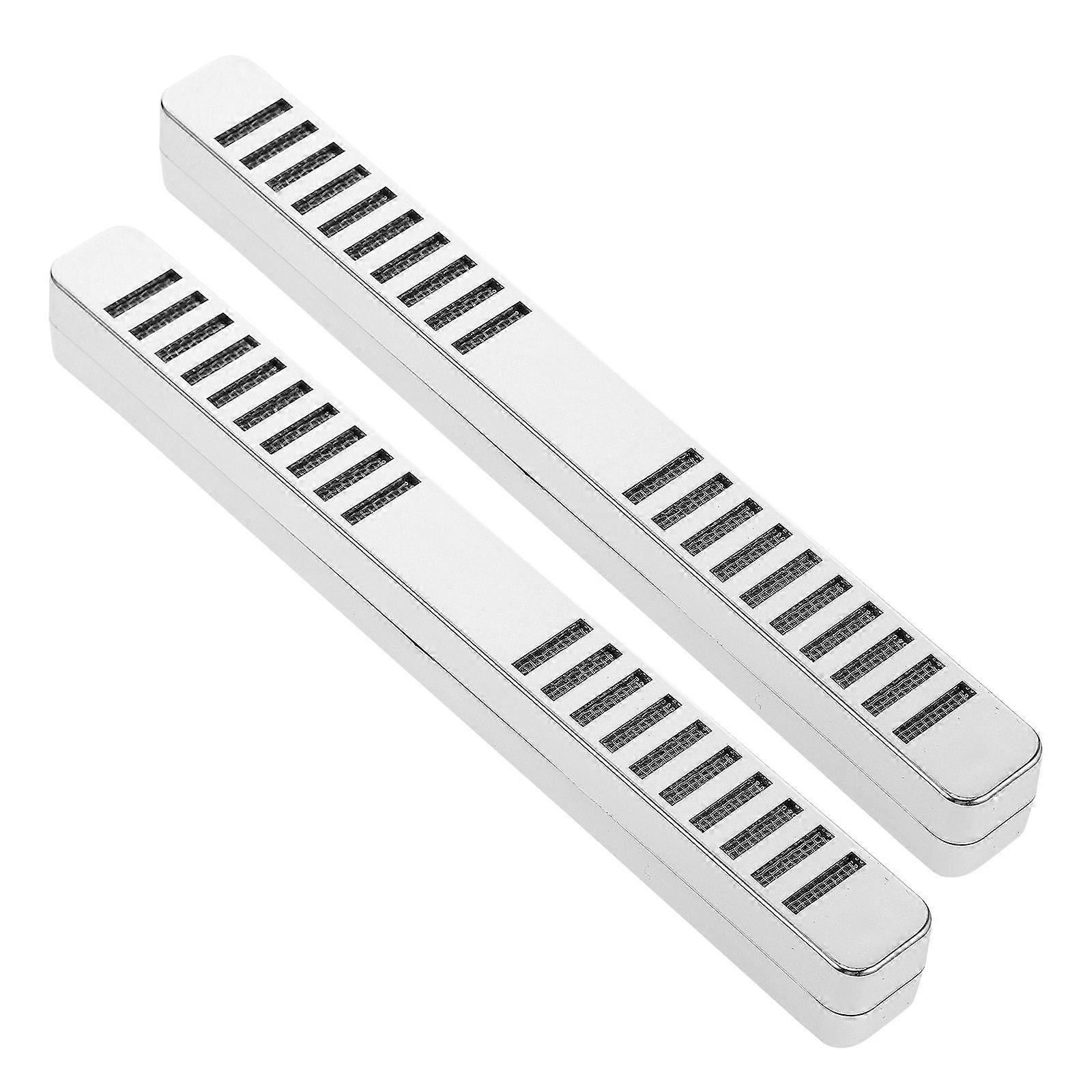 Silver Cigar Humidifier Set Plastic Rectangular Humidifier Keep Cigars Fresh 2Pcs