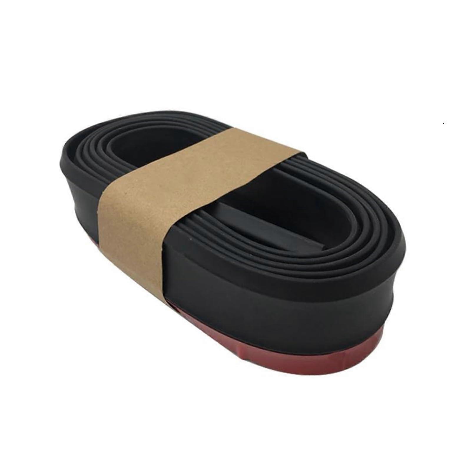 Universal Car Front Bumper Lip Spoiler Protector, Impact and Scratch Resistant, Black