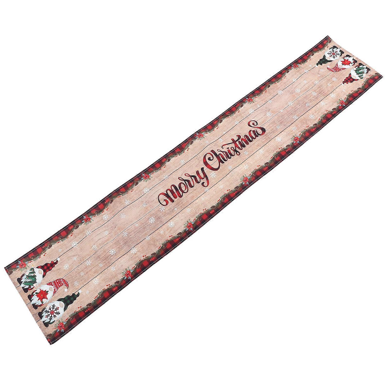 Christmas Table Runner Kitchen Decoration for Party with Waterproof Function in Assorted Color 1Pcs