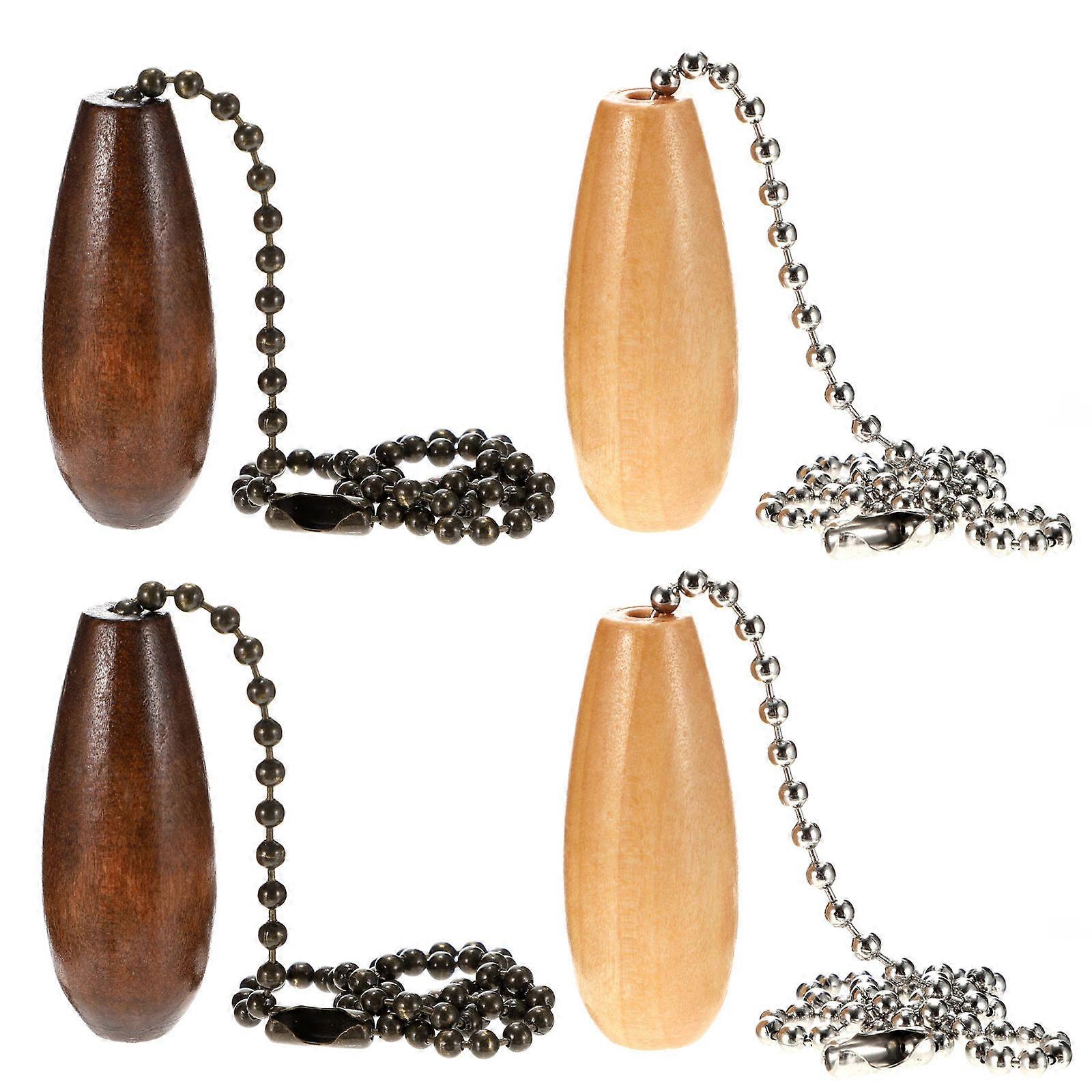 Light Pull Chain Pendant for Fan Use 4Pcs Metal Pull Chain Extender