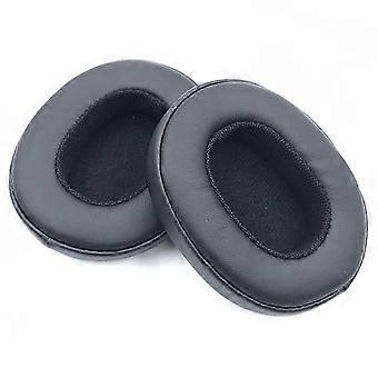 1 par de almofadas de substituição compatíveis com Skullcandy Hesh 3 Wireless / Crusher 3.0 em couro proteico para fones de ouvido de 25 a 26 mm.