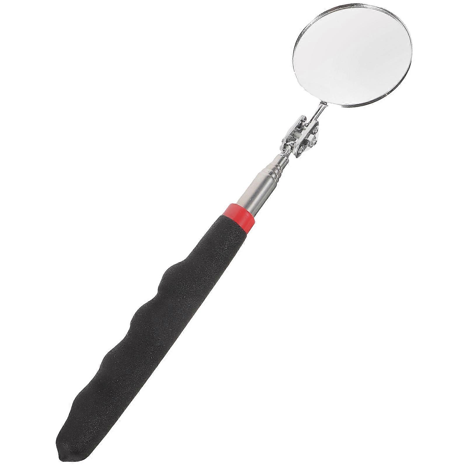 Inspection Mirror Telescopic Mechanic Mirror for Extra Viewing Black Durable