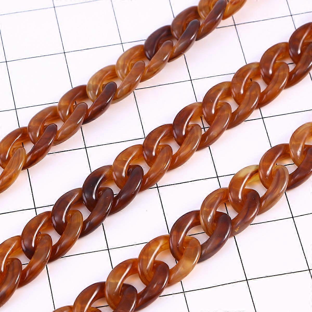 Replacement Bag Chain Large Fishbone Pattern Durable Resin Purse Strap 120cm 1Set