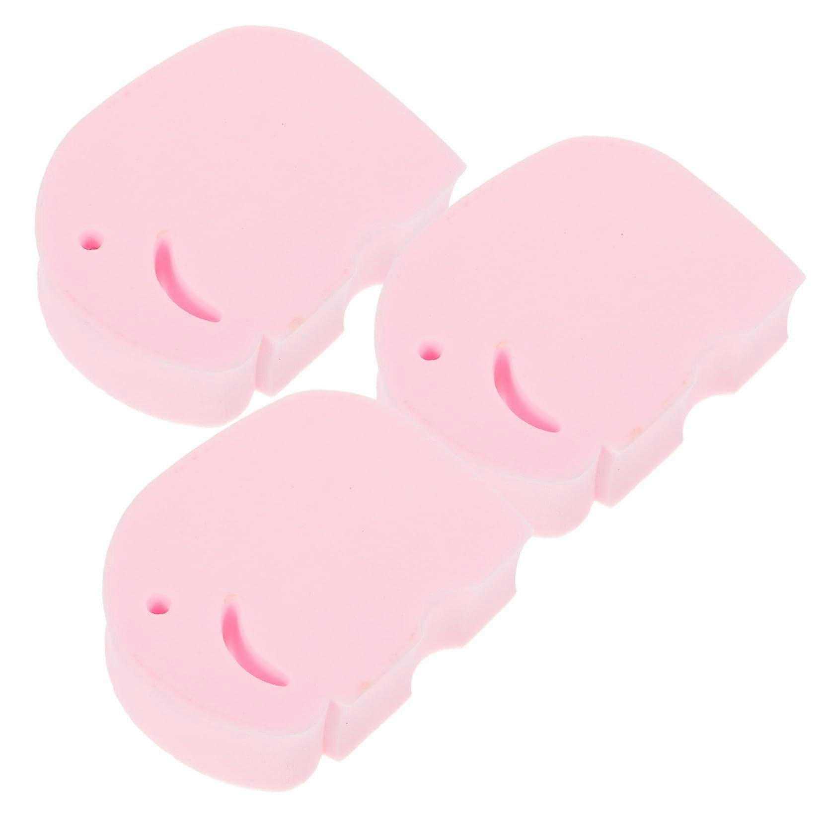3pcs DoubleSided Bath Sponge Set Soft Body Exfoliating Sponge with Cute Cartoon Design