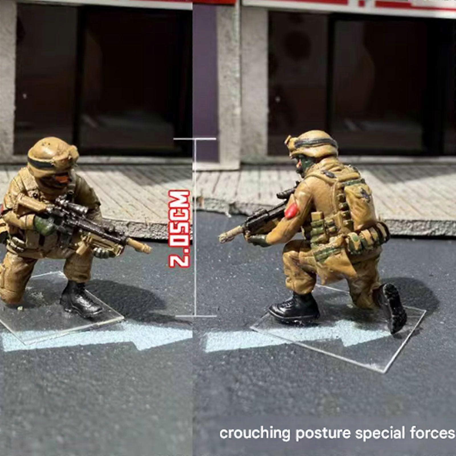 3D Printed 1/64 Modern Special Forces Scene Props Miniatures DIY Finished Model