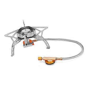 Réchaud à gaz portable avec support pliable et allumage électrique pour le camping et la randonnée
