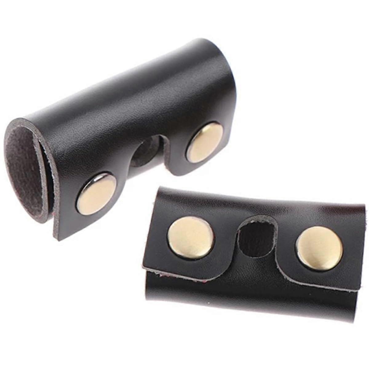 Leather Razor Case with Shaving Head Protector, Durable Travel Sleeve for Men, 2 Pack