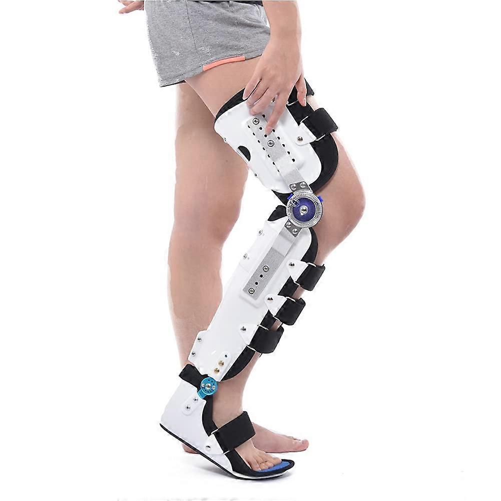 Hinged Knee Brace for Right Leg Post Op Recovery Adjustable ROM ACL PCL Meniscus Support