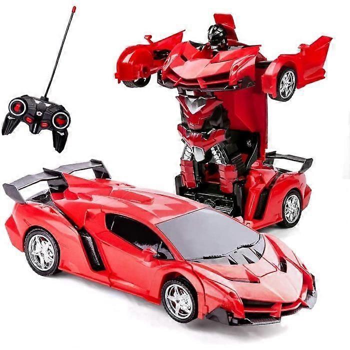 Remote Control Robot Car - Transformers - 2 in 1 - Red - Unisex - Ages 3 and up