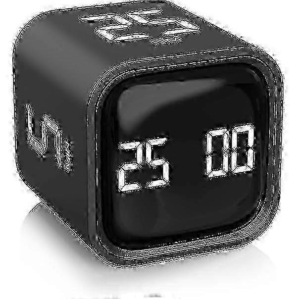 Pomodoro timer cube for productivity with gravity sensor and preset time modes