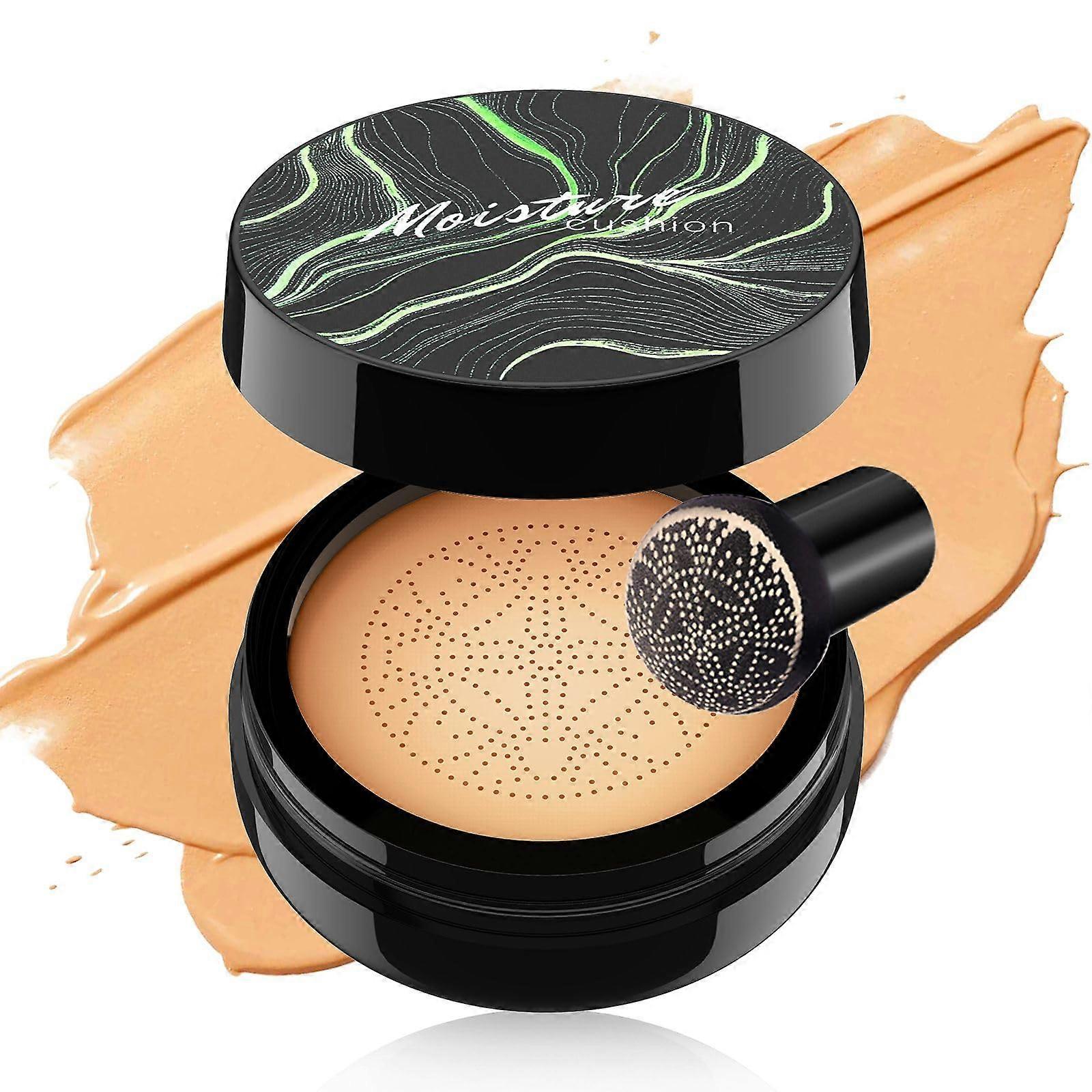 Waterproof Full Coverage Cushion Foundation with Deep Hydration BB Cream, Medium Deep Shade