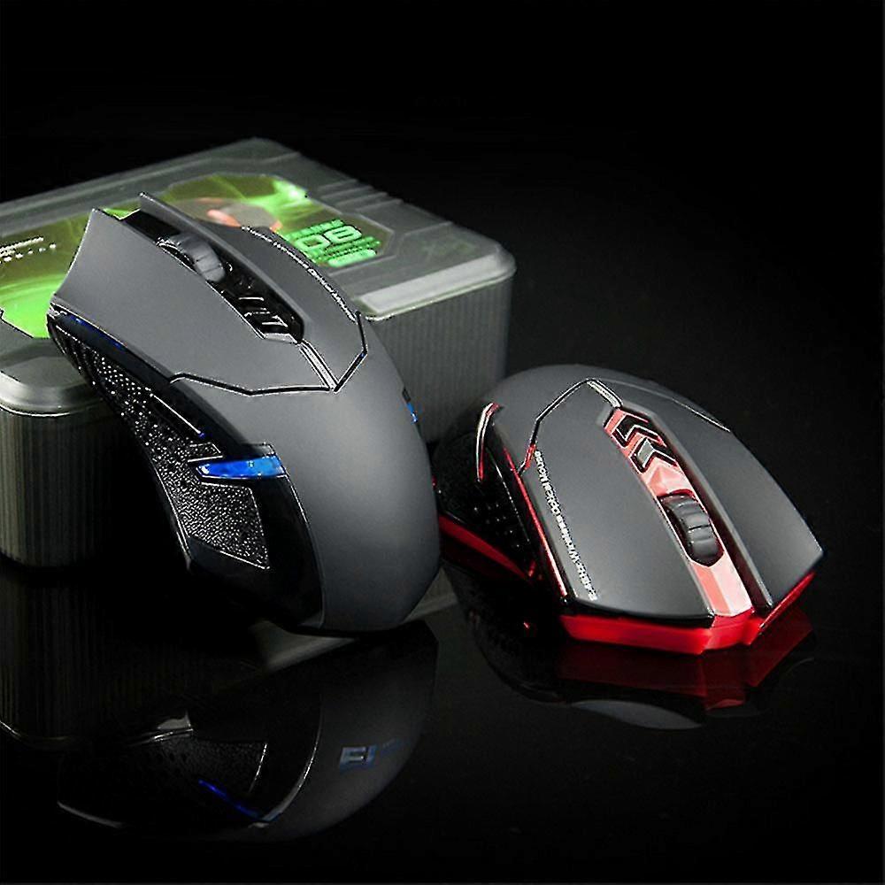 Wireless Gaming Mouse Breathing Backlit, 2 Programmable Side Buttons