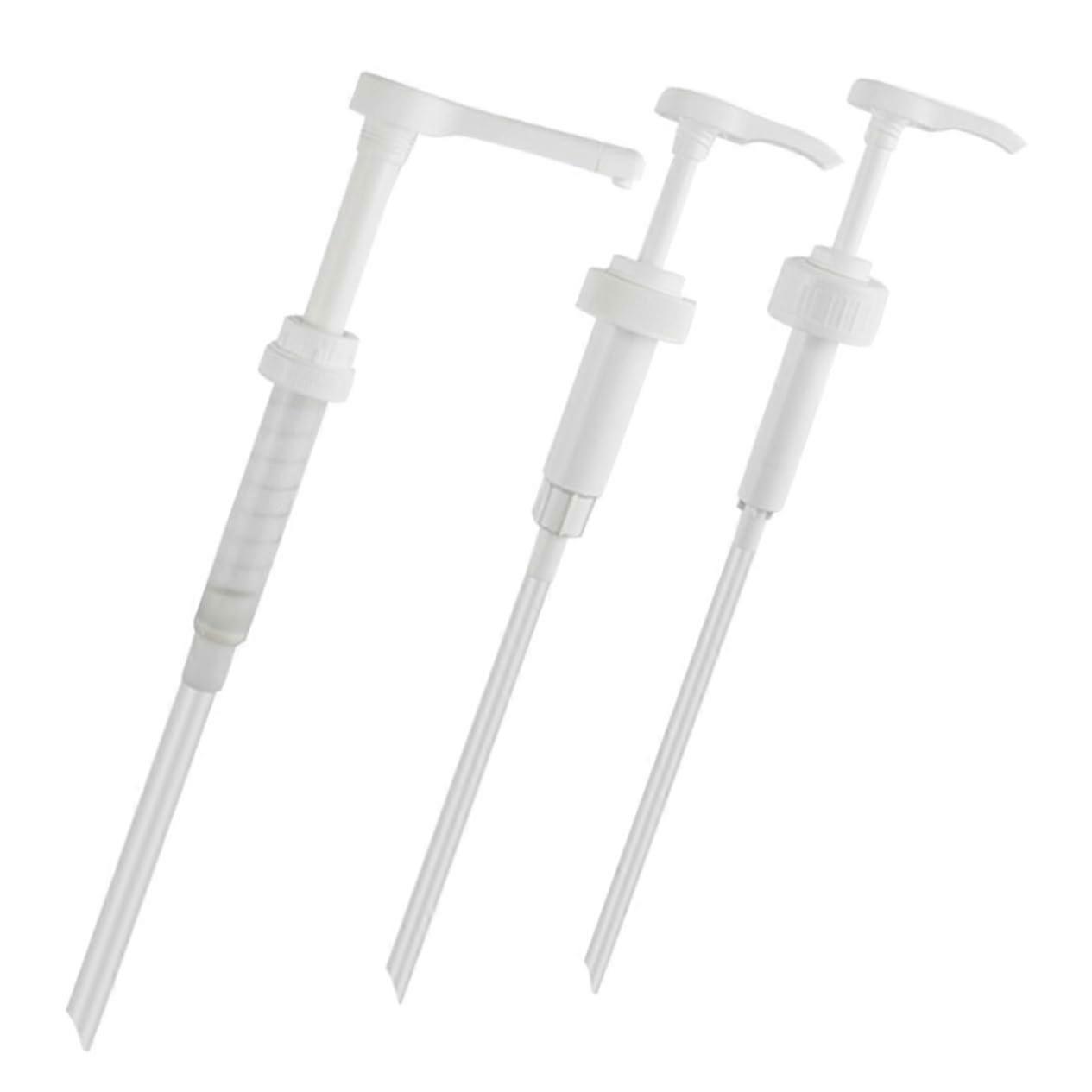 3 Pack Reusable Syrup Dispensing Pump Set for Beverage Bottles, NoDrip Easy Pump Action