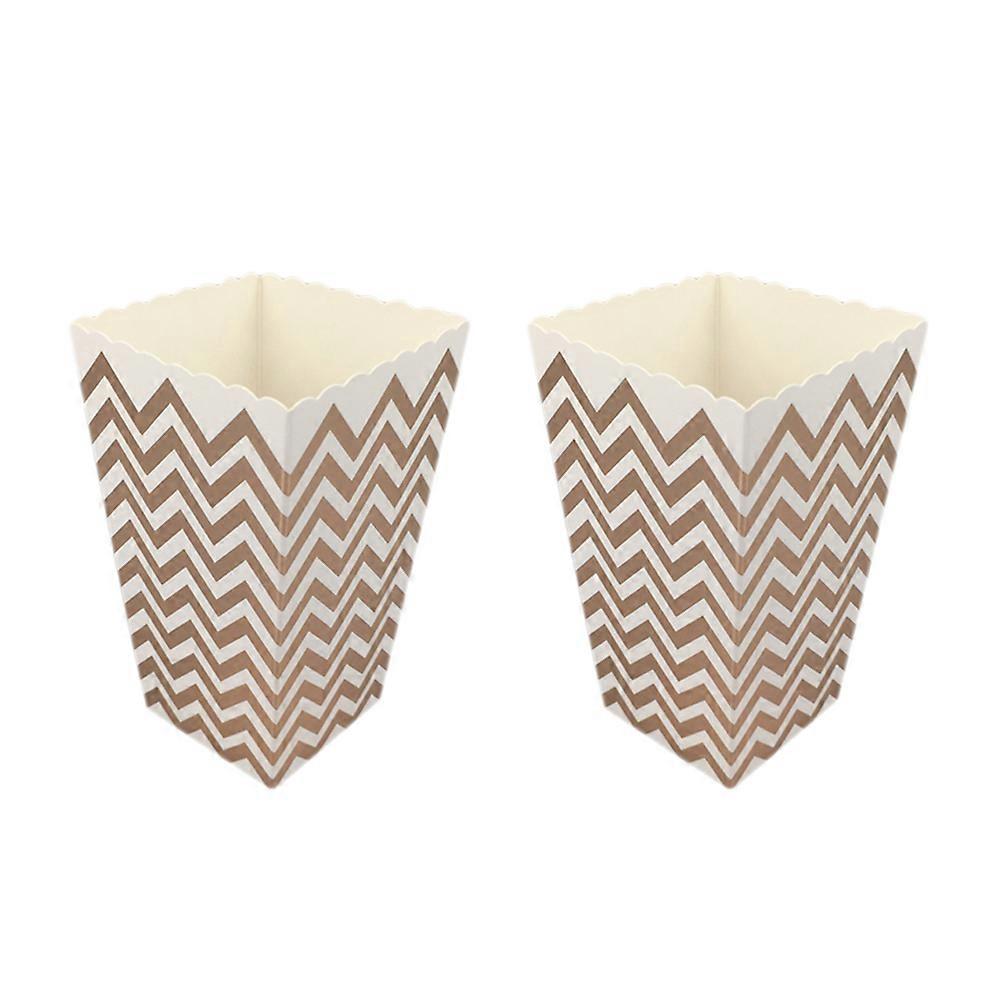 Popcorn Paperboard Boxes for Storage 12Pcs Rose Gold Popcorn Snack Containers