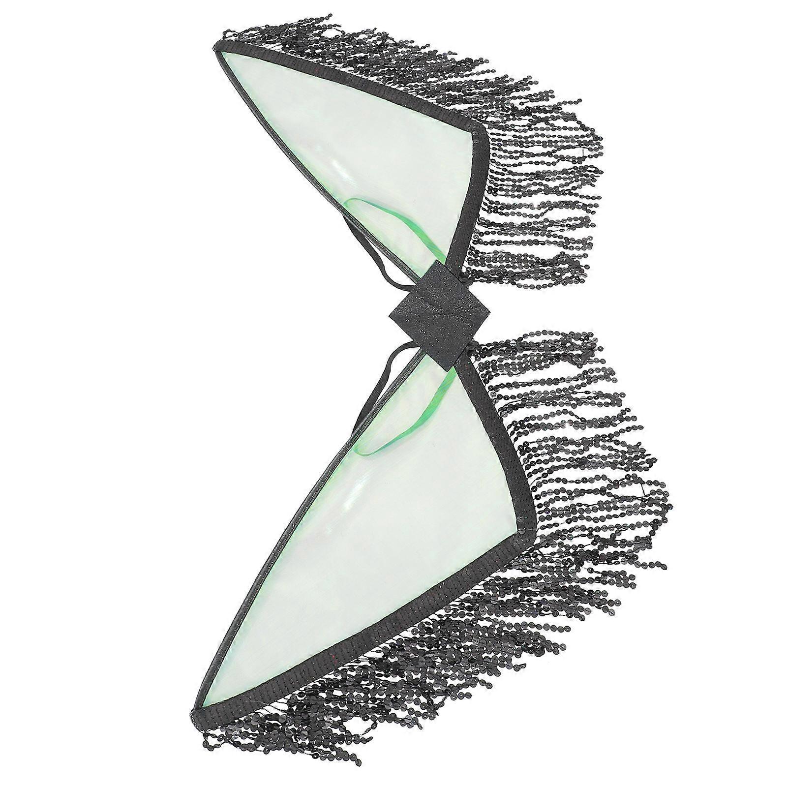 Black Tassel Wing Prop Cosplay Wing for Decor and Performance Use
