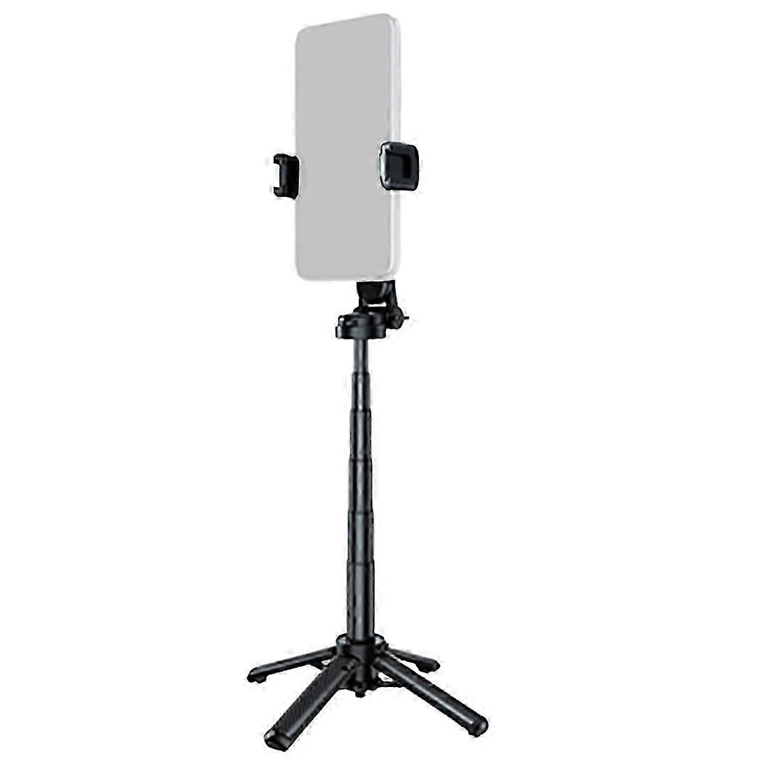 Pocket Selfie Stick Four-Corner Stand with Rechargeable Bluetooth Remote Foldable Phone Holder for IPhone Android