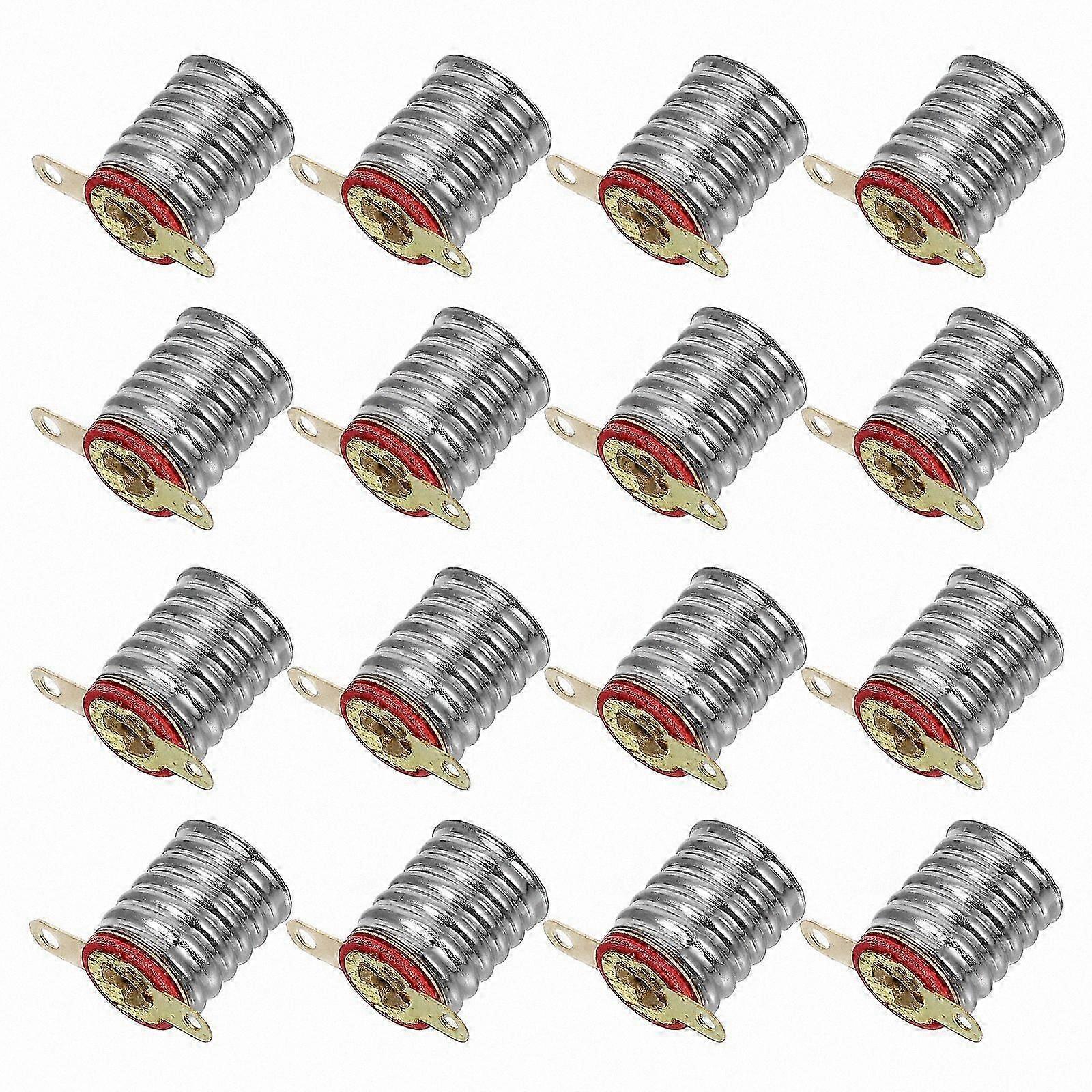 20pcs Mini LED Bulb Socket Screw Base Holder for DIY Lighting & Physics Circuit Experiments