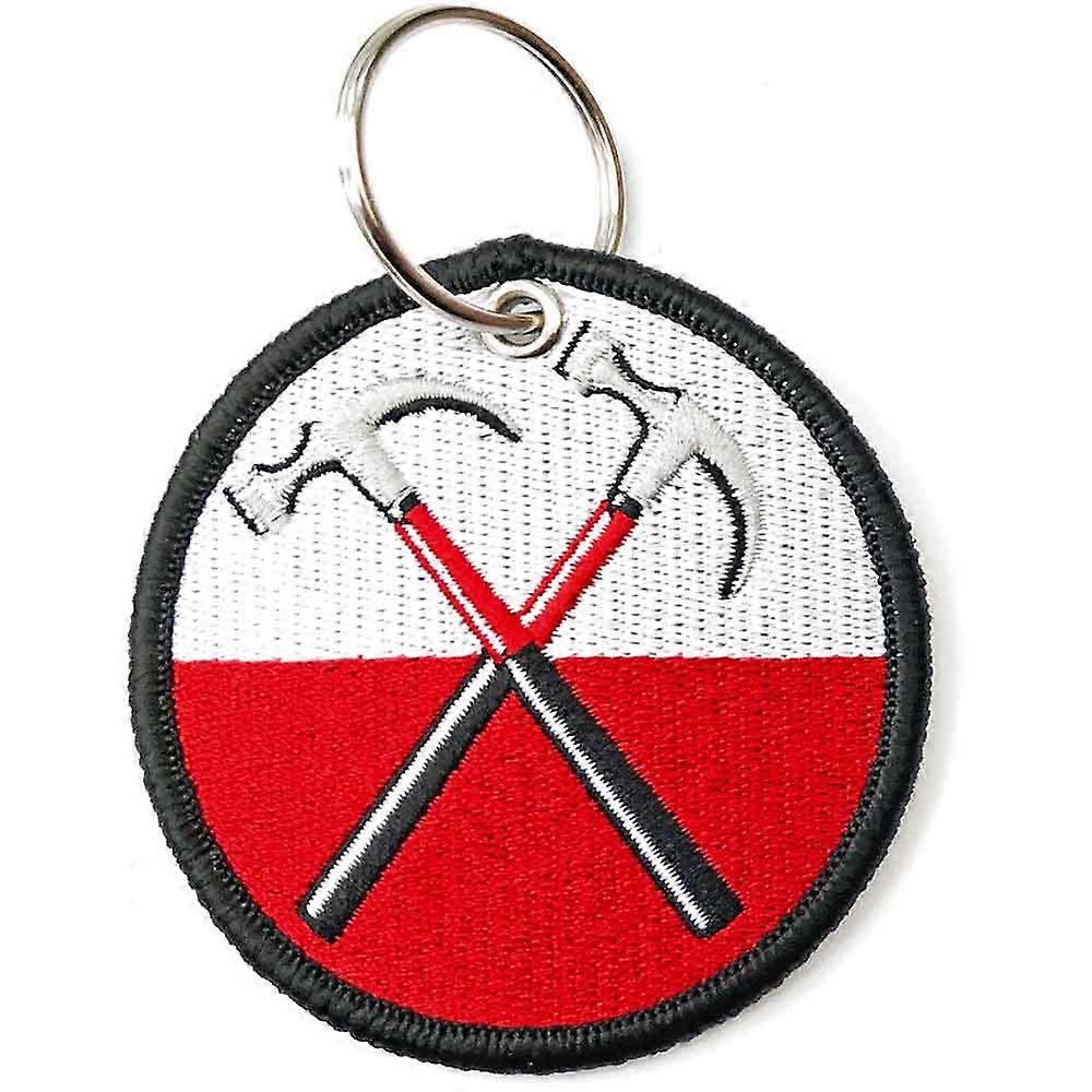 Pink Floyd Keyring The Wall Hammers Circle Patch Keychain