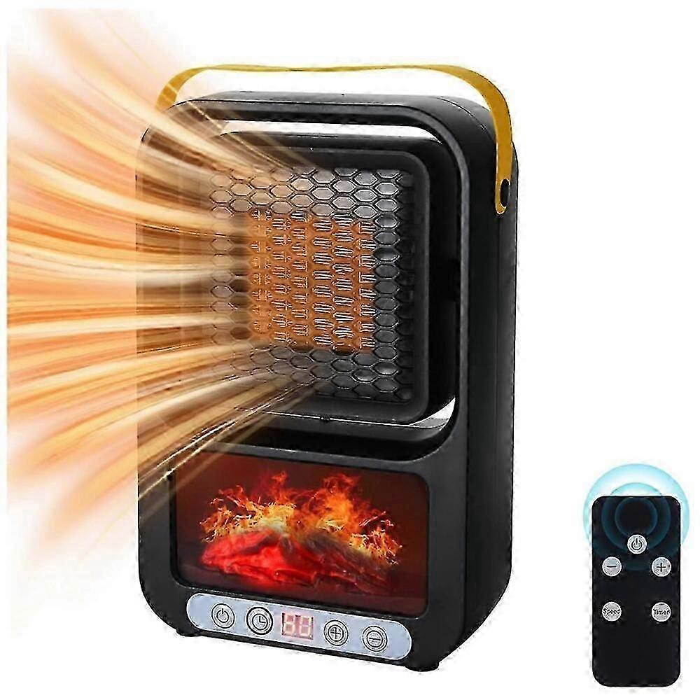 Realistic 3D Flame Mini Room Smart Heater EU Plug