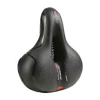Komfortabler Fahrradsattel mit Memory-Schaum-Kissen, Stoßdämpfung, Reflektorstreifen und breitem Sattel