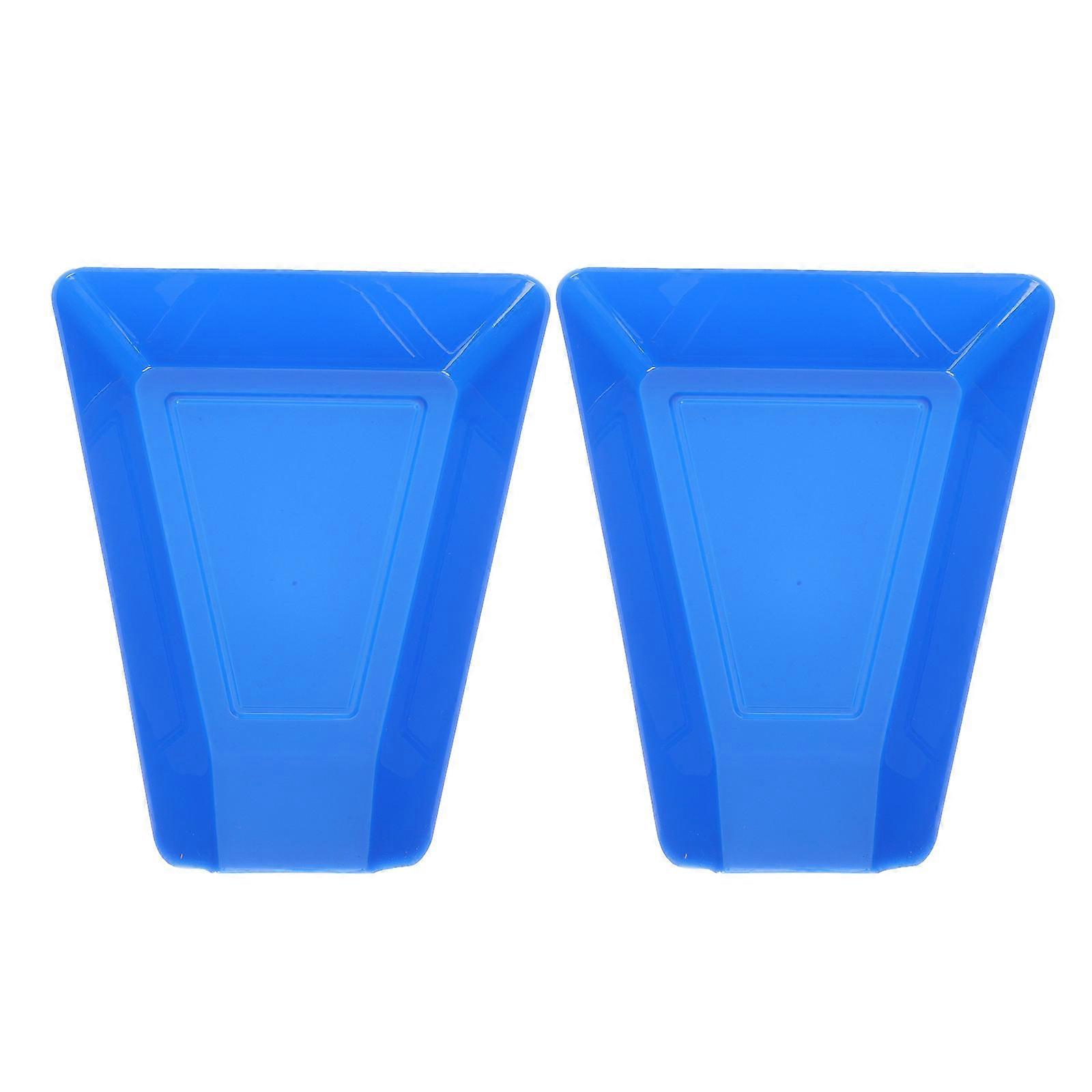 Coffee Bean Sample Tray for Storage 2Pcs Blue Plastic Bean Display Dish