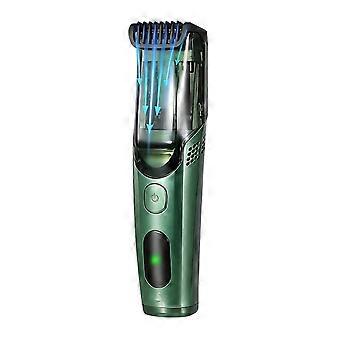 Draadloze baardtrimmer voor mannen, oplaadbaar elektrisch scheerapparaat met ingebouwde vacuümfunctie voor snor en bakkebaarden, IPX6 waterdicht.