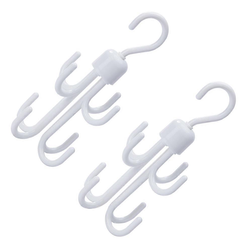 Multifunctional Wardrobe Hook 2Pcs Rotating Hanger for Home Use