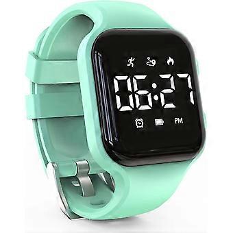 Montre multifonctions pour enfants avec compteur de pas LED, montre numérique, sans Bluetooth