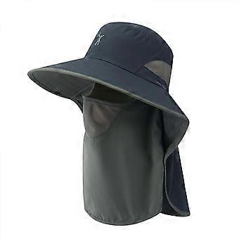 Summer Sun Hat Fishing Hat Sun Protection Travel Beach Hat with Neck Cover, Men's Women's
