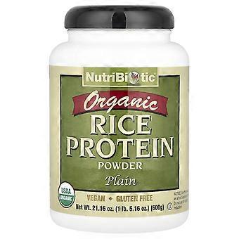 NutriBiotic, Organic Rice Protein Powder, Plain, 1 lb 5.16 oz (600 g)