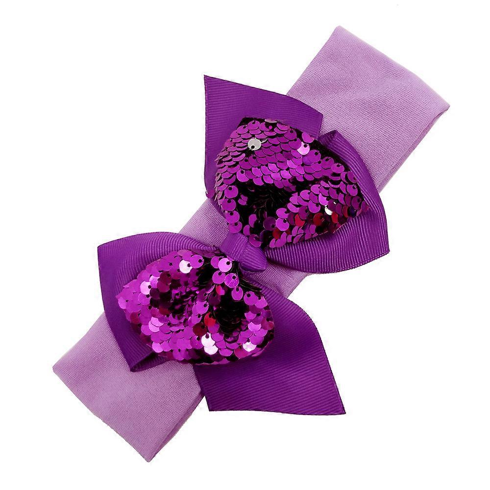 2 pieces sequined bow headbands