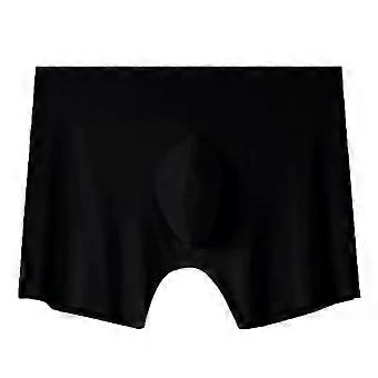 Men'S Mesh Transparent Boxer Sexy Style Silver Lon Ial Ice Silk Underwear Breathable Underwear Ultra-Thin Ice Silk
