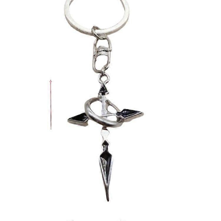 cross with ring keychain accessories pendant