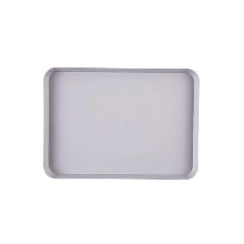 Anti-slid Base Stackable Serving Tray Multi-use Smooth Surface Plastic Fruit Tray for Home
