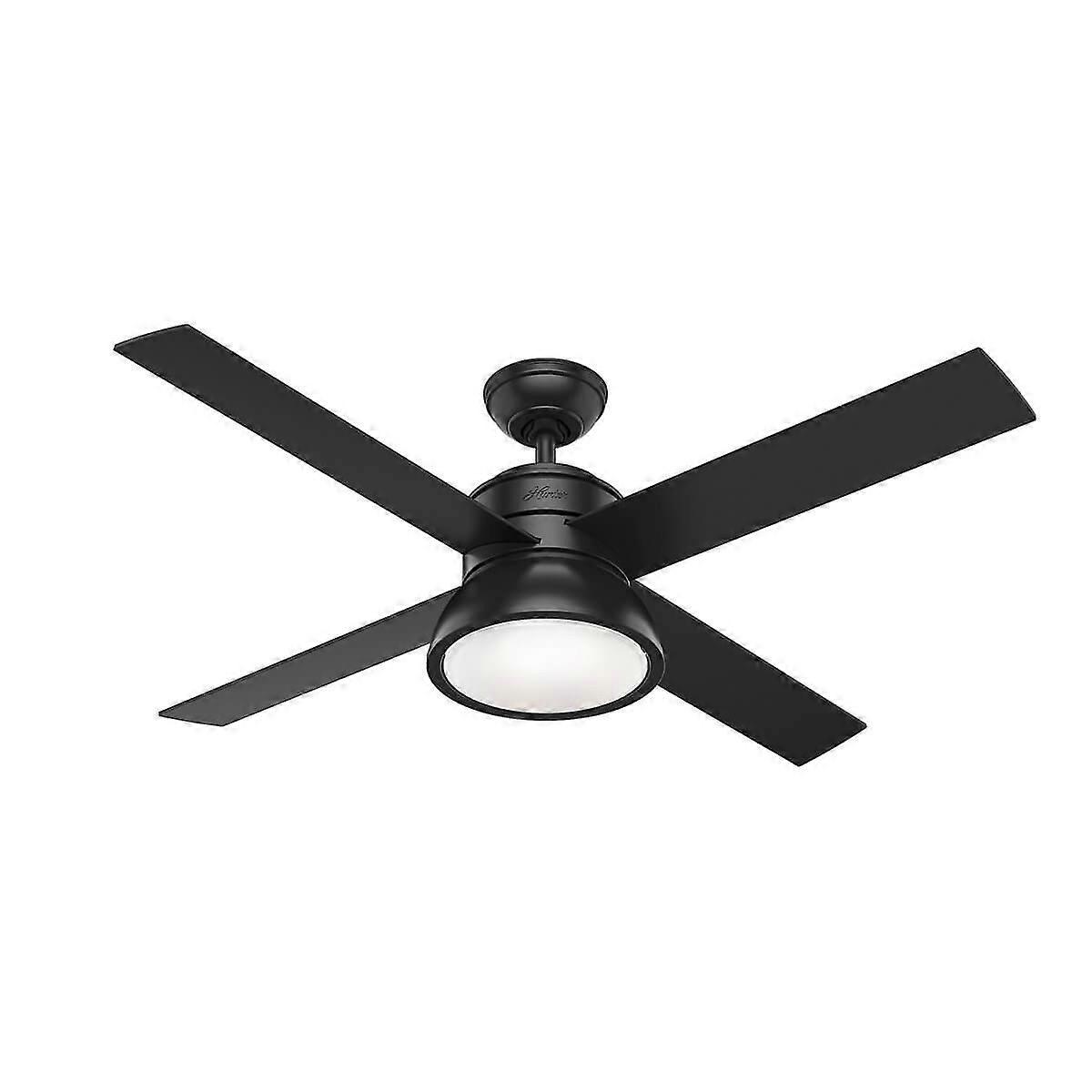 Ceiling fan Loki Black with light and remote